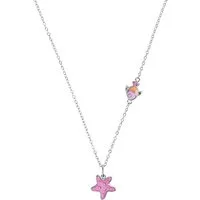 Prinzessin Lillifee Kette mit Anhänger Seestern-Motiv, Fisch-Motiv, mit Zirkonia (synth)