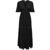 ONLY Maxikleid ONLMYA CHIARA S/S LONG V DRESS WVN Viskose