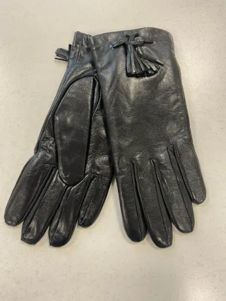 CLARINA - Lederhandschuhe schwarz - Gr. - 7.5