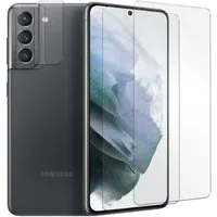 CoolGadget Schutzfolie Panzerfolie für Samsung S21 FE, (Spar-Set 4in1, 2x Displayschutz, 2x Kameraschutz), Panzerglas Schutzfolie für Samsung Galaxy S21 FE Folie