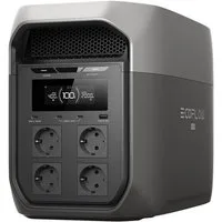 Ecoflow ECOFLOW DELTA 3 Max tragbare Powerstation, 2 048 Wh Solargenerator Powerstation 0–80 % Ladung in nur 51 Minuten 2 400 W X-Boost Ausgang, Solargenerator für Zuhause, Stromausfälle, Wohnmobil & Outdoor
