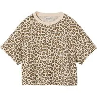 vertbaudet Kurzarmshirt Mädchen T-Shirt in Cropped-Länge
