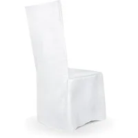 partydeco Stoff, Stuhlhusse Hochzeit 107x49x41cm Satin weiß