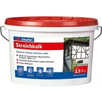 baufan® Wandfarbe Baufan Streichkalk 2,5 L weiß
