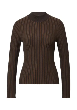 comma - Strickpullover braun - Gr. - 38