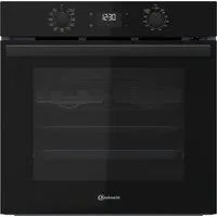 BAUKNECHT Einbaubackofen BBA285PU1ZK, mit 1-fach-Teleskopauszug, Pyrolyse-Selbstreinigung, Easy Grill - einfaches Grillen im Backofen, Pizzafunktion