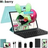 GOODTEL Meberry 2026 Tablet Android 15, WiFi, 30 GB RAM Tablet (10,1", 128 GB, Android 15, 8000 mAh, Widevine L1, mit Zubehör Tastatur, Maus)