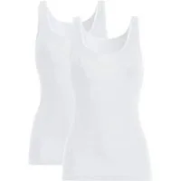 conta Unterhemd Damen-Unterhemd 2er-Pack Feinripp Uni