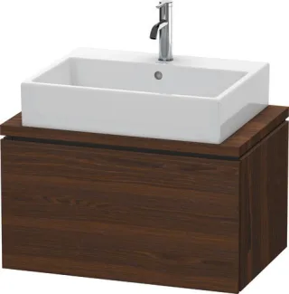 Duravit L-Cube Konsolenwaschtischunterbau wandhängend Nussbaum gebürstet Matt 720x477x400 mm - LC580 LC580106969
