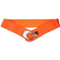 MIRROSI Taillengürtel Leo Unifarbe breit 6cm für Taillenumfang 85 bis 110cm, ONESIZE (Angenehmes Tragesgefühl, Leopard Muster, Unifarben) Breiter Stretch Gürtel
