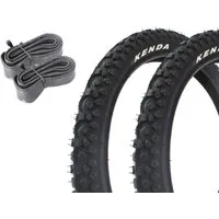 KHEbikes Fahrradreifen BMX Reifen Set KENDA K-853 16 Zoll x 1,75 inkl AV Schlauch, BMX KHEbikes