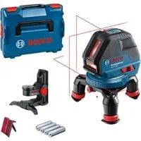 Linienlaser GLL 3-50 Professional, Kreuzlinienlaser blau/schwarz, L-BOXX 136, rote Laserlinien