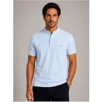 HECHTER PARIS Poloshirt POLO PIQUE mit Stehkragen und Knopfleiste