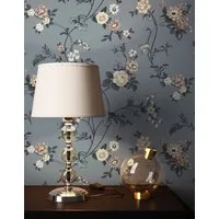 Newroom Vliestapete Liana Tapete Blumentapete Blumen,Blüten,Wiese, Grau Tapete Landhaus Blumen - Blumentapete Beige Weiß Romantisch Floral Blüten Wiese für Wohnzimmer Schlafzimmer Büro, modern