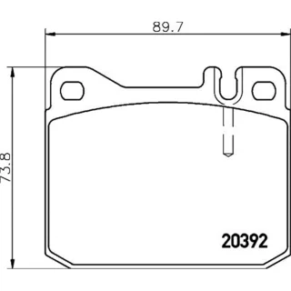 Hella Bremsbel?ge vorne VW Lt