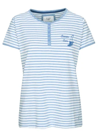IN LINEA - Da.-Shirt Ringel jeans stripe - Gr. - 42