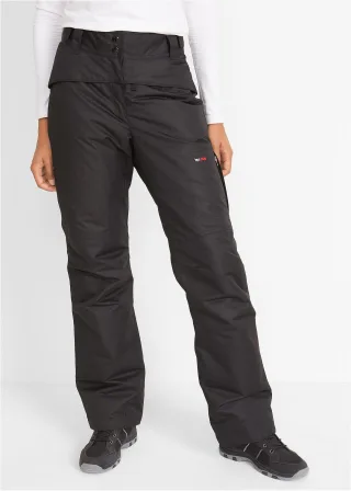 bonprix Ski Funktions-Thermohose wasserabweisend, schwarz, Gr.44, Funktions-Skihose mit Fütterung, Straight Fit, aus BIONIC-FINISH® ECO