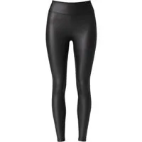 fashionshowcase Highwaist Leggings Highwaist Leggings Damen Kunstlederleggings Thermo – mit Innenfutter Fleece-Futter für zusätzliche Wärme