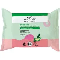 alviana Gesichts-Reinigungscreme Gesichtspflege - Reinigungstücher mit Aloe Vera 25Stk