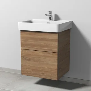 Sanipa 3way Waschtischunterbau zu Laufen Pro S Waschtisch mit 2 Auszügen, Eiche-Kansas SM76559