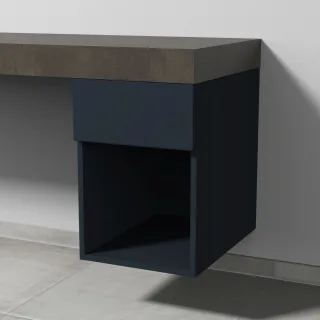 Sanipa Anbau-/Solitärschrank 2morrow (P3351) 510x350x520 Marine-Matt, P33511R P33511R