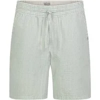 SUBLEVEL Shorts Herren Kurze Hose aus Seersucker Sommershorts, elastischer Gummibund, Streifen