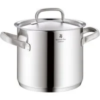 WMF Suppentopf Gourmet Plus Gemüsetopf mit Deckel, 24 cm, Cromargan® Edelstahl rostfrei 18/10 (1-tlg., 1x Gemüsetopf mit Deckel 24 cm (Volumen 8,8l, Höhe 22 cm), - optimal für Herdplatten mit Ø 22 cm