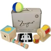 Zayno Greifspielzeug "Montessori" Spieleset 0-6 Monate (Packung, 1-tlg., Beflügelt die Fantasie deines Kindes), Unterstützt erste motorische Fähigkeiten