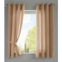 Gardinenbox Vorhang (2 St), Ösen, blickdicht, Microsatin, »Berlin« Blickdicht Microsatin Lichtdurchlässig 20405N2
