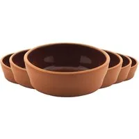 VIAPOT Schale ANADOLU Tonschale 6er-Set, Terrakotta (Naturton), (6er-Set, 6-tlg), 250ml, Natur-Tonschale, ideal für Milchreis (Sütlac) aus dem Ofen