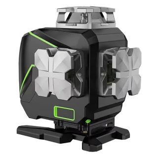 Huepar S04CG 4D 16 Line Laser Level Self-Leveling LCD Screen Bluetooth Connectivity Rechargeable Battery IP54 Waterproof