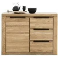 ELFO Kommode Sideboard Kommode Greta in Wildeiche geölt Teilmassiv Breite 108cm, Breite 108cm