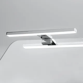 Koh-i-Noor Spiegelleuchte mit LED-Licht. Anbringung an der oberen Spiegelkante, 7909 7909