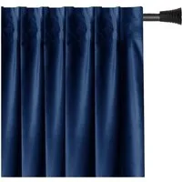 Restilo Gardine Gardine Multifunktionsband Kräuselband Vorhang Verdunkelnd Samt Textil (1 St), Kräuselband, verdunkelnd, Samt Textilien, mit Raffhalter