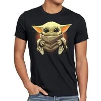 style3 T-Shirt Chibi Yoda mini mando kopfgeldjäger mandalorian star wars