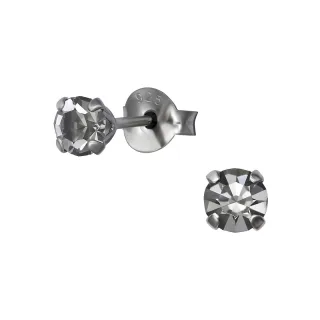 Kristall Ohrringe aus 925 Silber