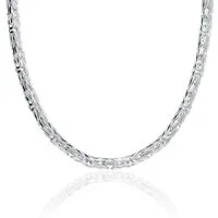 JEWLIX Königskette 925 Silber Königskette 5mm KK0050