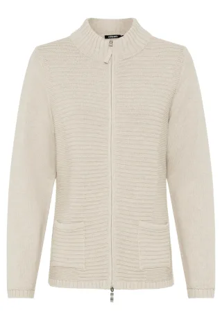 Olsen - Cardigan Long Sleeves Almond Beige Mel. - Gr. - 36
