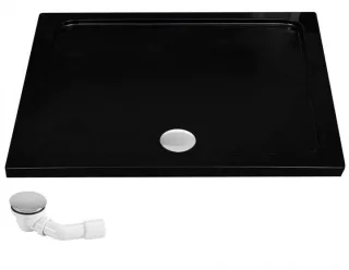 Neuesbad Acryl Duschwanne Savoy Black 80x100cm NB1RE53351