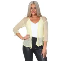 ikat Bolero IKA01 (Sommerlicher angenehm leichter Damen Bolero mit 3/4 Arm)