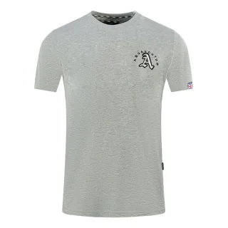Aquascutum London Gesticktes A-Logo T-Shirt Grau