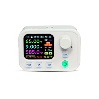 Sinilink XY6509W DC Buck Programmable Power Supply Module 12-72V Input 0-65V 9A 585W WiFi Bluetooth MPPT IPS LCD Modbus