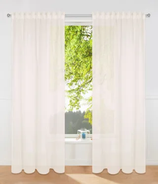 OTTO home Gardine "Dolly" Multifunktionsband 2 Stk. tlg. gewebt, Polyester