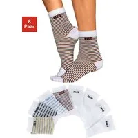 H.I.S Socken (Packung, 8-Paar) geringelt und unifarben