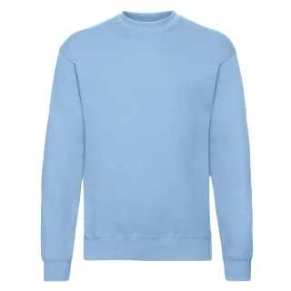Fruit of the Loom - "Classic" Sweatshirt für Herren angesetzte Ärmel (Himmelblau)