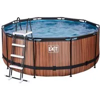 EXIT Framepool inkl. Sicherheitsleiter (Set, 3-tlg), ØxH: 360x122 cm, mit Sandfilteranlage