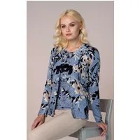 Passioni 2-in-1-Strickjacke Twinset mit zartem Blumenprint