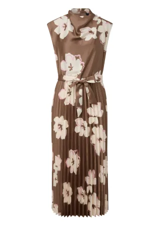 s.Oliver BLACK LABEL - Kleid braun/mehrfarbig - Gr. - 46