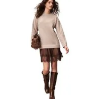 Next 2-in-1-Kleid 2-in-1 Pullover-Spitzerock mit weichem Griff (1-tlg)