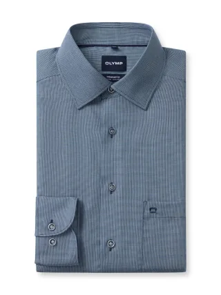 OLYMP - Businesshemd Comfort Fit blau - Gr. - 47